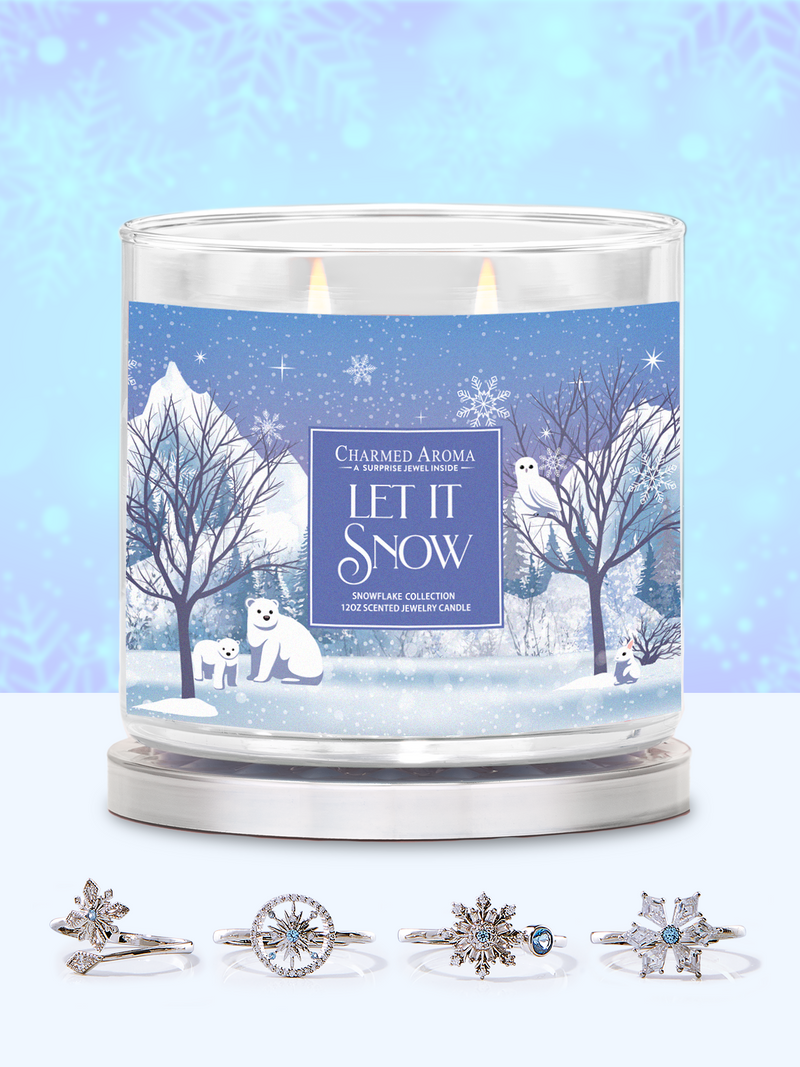 Let it Snow Candle - Snowflakes Collection