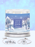 Let it Snow Candle - Snowflakes Collection