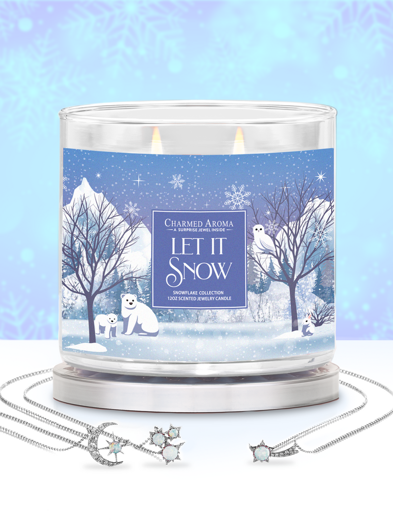Let it Snow Candle - Snowflakes Collection