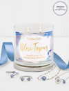 Blue Topaz Birthstone Candle - Jewelry Collection Made With Crystals From Swarovski®